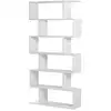 Image de Bibliothèque effet bois blanc 50x25 cm