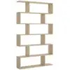 Image de Bibliothèque double face effet bois chêne