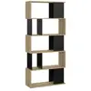 Image de Bibliothèque effet bois noir 30x30 cm