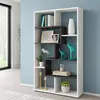 Image de Bibliothèque effet bois blanc, oxyde 80x25 cm