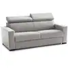 Image de Canapé lit 2 places en tissu gris 160x95 cm