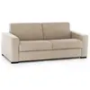 Image de Canapé lit 2 places en tissu beige 180x95 cm