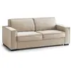 Image de Canapé lit 2 places en tissu beige 180x95 cm