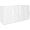 Image de Buffet effet bois blanc brillant 162x44 cm