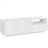 Image de Meuble TV effet bois blanc brillant 150x43 cm