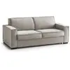 Image de Canapé fixe 2 places tissu gris taupe 160x95x90h cm
