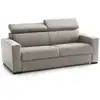 Image de Sofa 3 places en tissu gris taupe, 220x95 cm