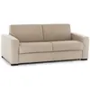 Image de Canapé fixe 2 places en tissu beige 140x95 cm
