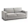 Image de Canapé lit 2 places en tissu gris 180x95h90 cm