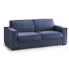 Image de Canapé lit 2 places en tissu bleu 200x95h90 cm