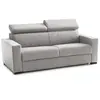Image de Canapé lit 3 places en tissu gris 200x95 cm