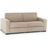 Image de Canapé lit 2 places en tissu beige 160x95h90 cm