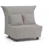 Image de Fauteuil en tissu gris 85x90h85 cm