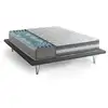 Image de Matelas double en mousse à mémoire de forme blanc 140x190 cm