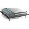 Image de Matelas demi-carré en mousse à mémoire de forme blanc 120x200 cm