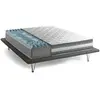 Image de Matelas double en mousse à mémoire de forme blanc 140x190 cm