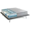 Image de Matelas double en mousse à mémoire de forme blanc 140x190 cm