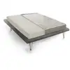 Image de Matelas demi-carré en tissu blanc 120x190 cm