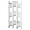 Image de Bibliothèque effet bois blanc 96x29 cm
