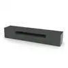 Image de Meuble tv effet bois anthracite brillant 200x40 cm