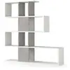 Image de Bibliothèque bois blanc 145x29x145h cm