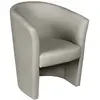 Image de Fauteuil en similcuir gris 64x63 cm