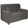 Image de Canapé fixe 2 places en tissu gris 125x73 cm