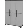 Image de Armoire d'extérieur gris clair, noir 102x37h169 cm