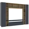 Image de Meuble TV en bois noir anthracite
