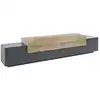 Image de Meuble tv effet bois anthracite, beige 240x45 cm