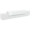 Image de Meuble tv effet bois blanc brillant 240x45 cm