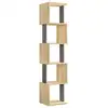 Image de Bibliothèque chêne marron 35x30x161h cm