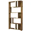 Image de Bibliothèque bois noyer 90x20x180h cm
