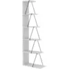 Image de Bibliothèque effet bois blanc noir 50x22 cm