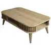 Image de Table basse effet bois beige 105x60 h35 cm