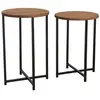 Image de Table basse en bois beige 70x35 cm