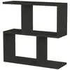 Image de Table basse effet bois anthracite 60x20 cm