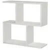 Image de Table basse effet bois blanc 60x20 cm