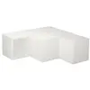 Image de Meuble tv effet bois blanc 90x92 cm