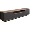 Image de Meuble tv effet bois beige, anthracite 180x45 cm