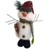 Image de Décoration de Noël en bonhomme de neige H 43 cm en polyester blanc