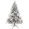 Image de Arbre de Noël artificiel enneigé 210 cm avec 1791 branches