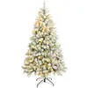 Image de Sapin de Noël 180 cm avec 300 lumières vert et blanc