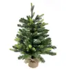 Image de Sapin artificiel de Noel H 60 cm base en jute vert