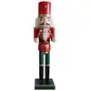 Image de Casse-noisette statuette de Noël en bois avec chapeau noir H 35 cm
