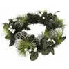 Image de Guirlande de Noël verte, marron et blanche ø 50 cm