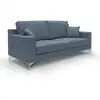 Image de Canapé en tissu imperméable antitache 166 cm bleu