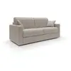 Image de Canapé lit convertible en tissu imperméable 206 cm crème