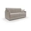 Image de Canapé lit convertible en tissu imperméable 149 cm crème