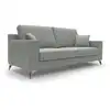 Image de Canapé en tissu imperméable antitache 146 cm gris clair